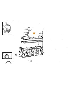 Klepdeksel zwart B200 B230  240 245 740 760 940 960 780