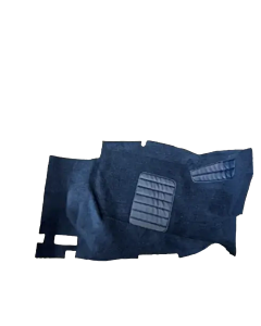 Mat links blauw
