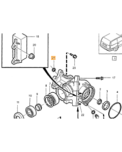 O-Ring AWD Transmissie Volvo 850 - V70 - S70 - XC70 - S40 - V50 - S60 - XC90 Haakse overbrenging