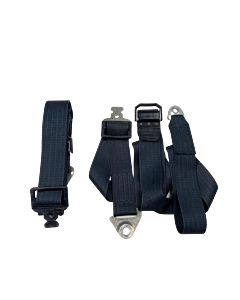 "Ensemble Ceintures de Sécurité Noires Volvo 140/164, Set de 2 Pièces"