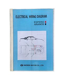 Schéma de câblage électrique, Daewoo Espero Aranos, version anglaise, produit d'occasion