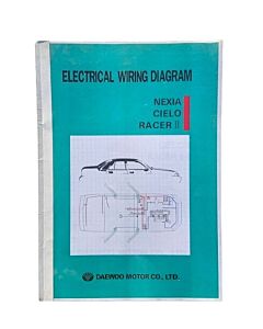 Schéma de câblage électrique, Daewoo Nexia Cielo Racer 2, version anglaise, produit d'occasion