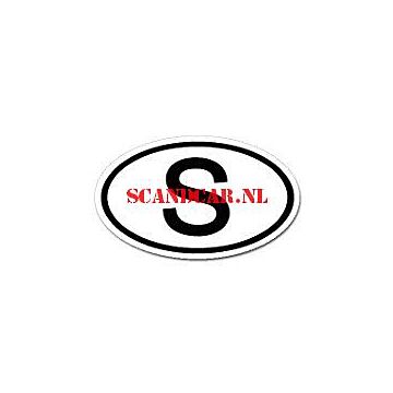 Sticker S zelfklevend