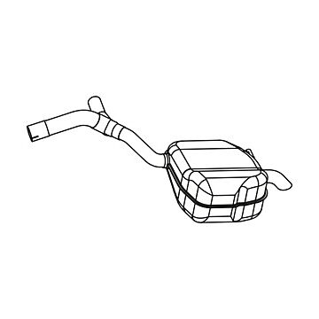 Einddemper links achterste demper 2WD Volvo V70  2008+ S80 2006+
