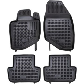 Vloermatten rubber wintermat  VOLVO S60 I -09 V70 II 00-08 XC70 II 01-07 zwart/donkergrijs