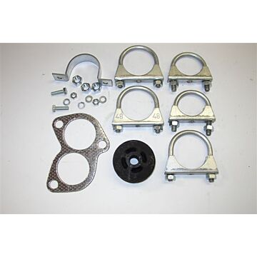 Uitlaat P1800 montageset -1969 chassinr 16500+ (carb)270711)