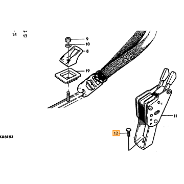 Ensemble de montage de ceinture Amazon PV pour Volvo, gauche et droite