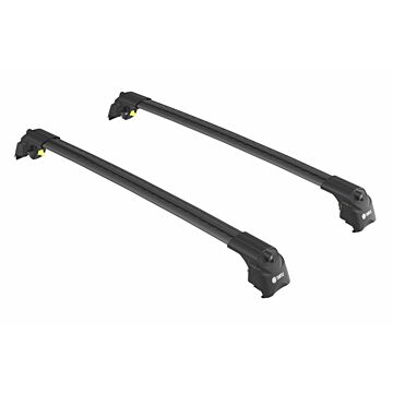 Dakdragers zwart voor aan roofrail/dakrail  Volvo XC40 max 75kg dakrail  wing vorm  voor weinig windgeruis