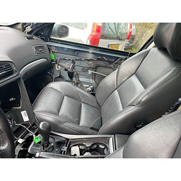 Ensemble de sièges avant et banquette arrière en cuir pour Volvo V70, intérieur en cuir gris foncé