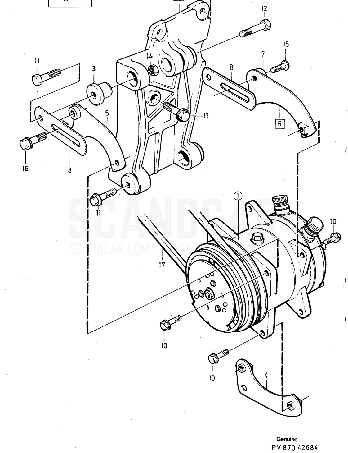 Carrosserie et intérieur, page 1026 - vue éclatée, Volvo série 240 à partir de 1988