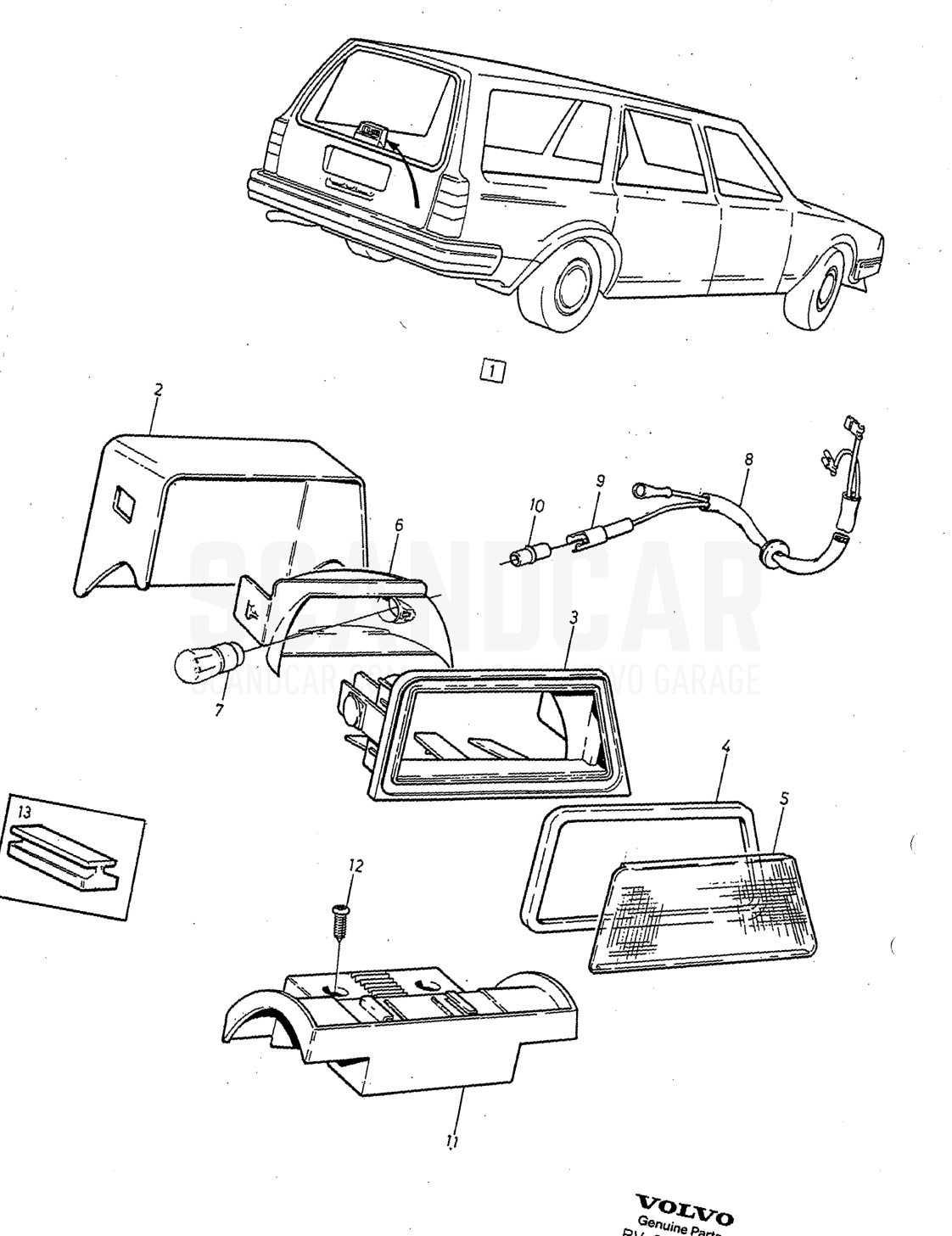 Système électrique, page 364 - vue éclatée, Volvo série 240 à partir de 1988