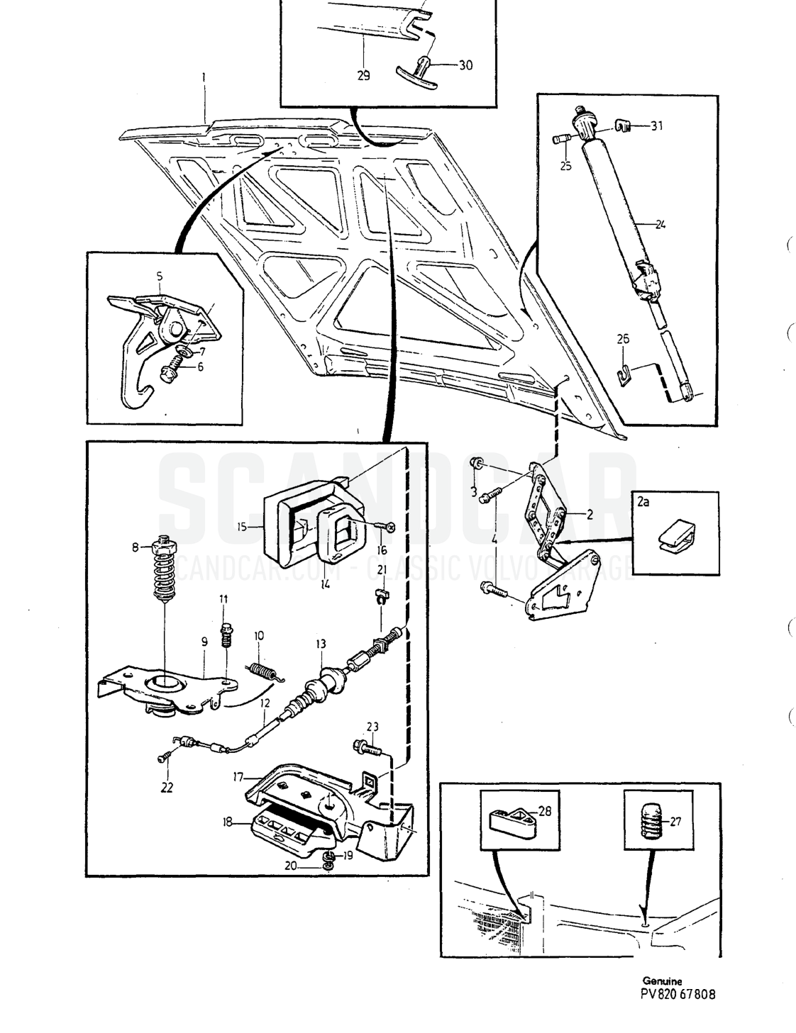 Carrosserie et intérieur, page 1228 - vue éclatée, Volvo série 940-960 à partir de 1994