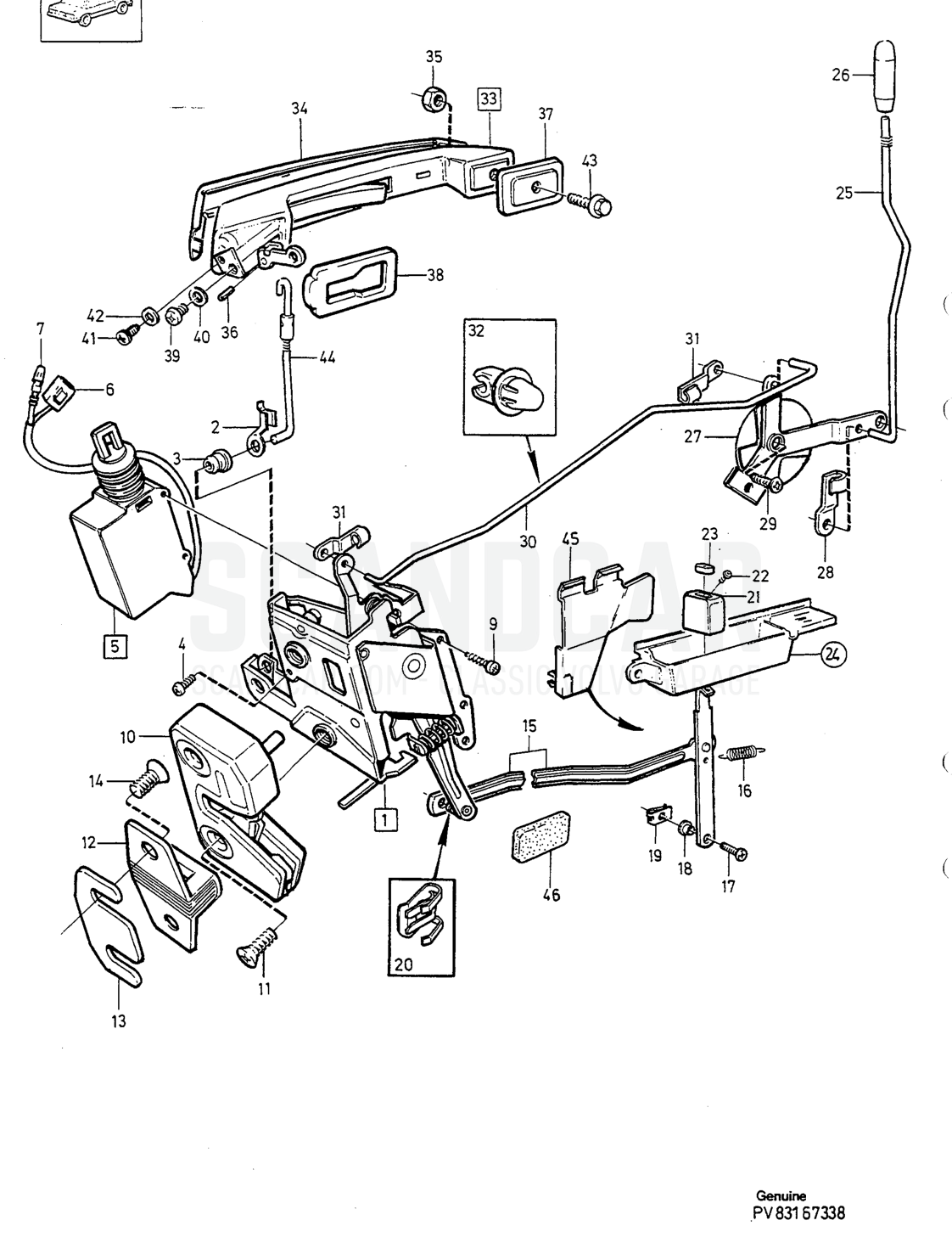 Carrosserie et intérieur, page 1252 - vue éclatée, Volvo série 940-960 à partir de 1994