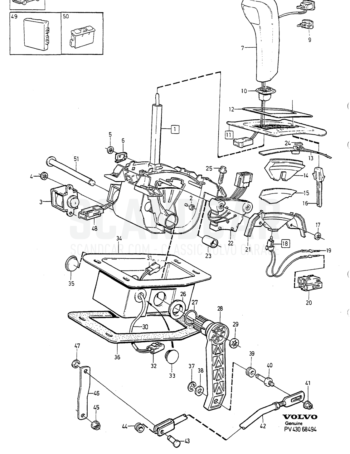 Transmission, page 948 - vue éclatée, Volvo série 940-960 à partir de 1994